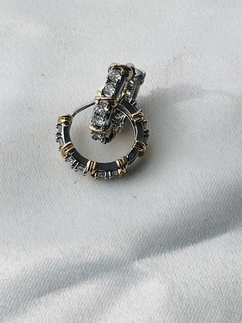 Mixed Metal small Hoops