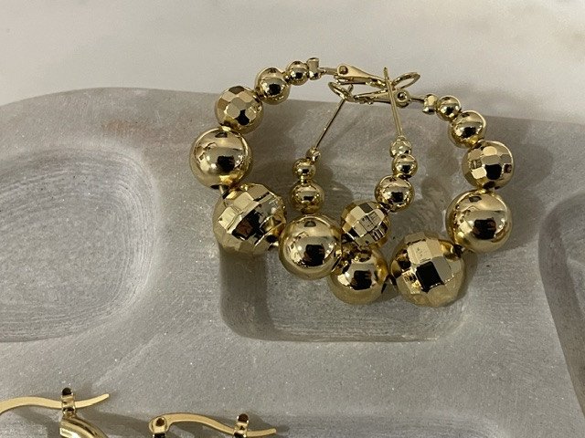 Gold ball hoops